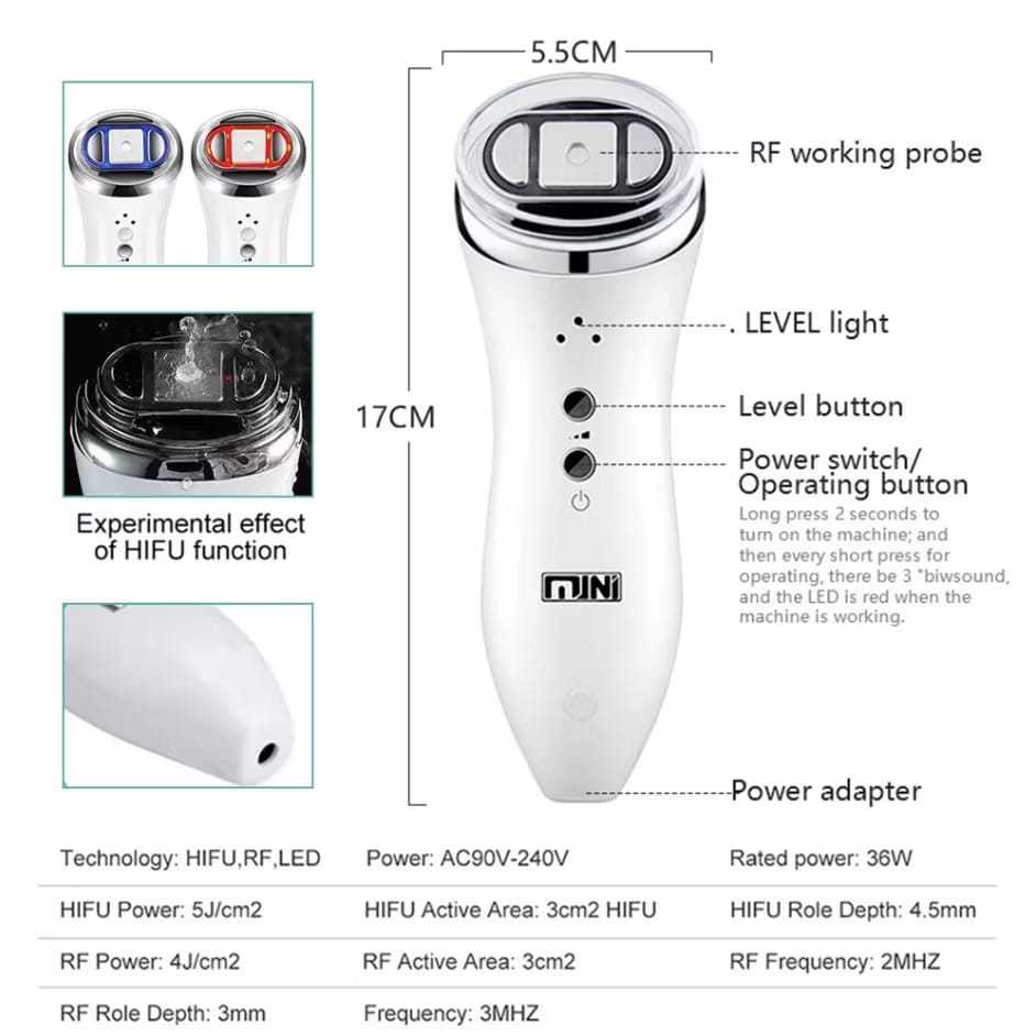 ALAT WAJAH MINI HIFU PENGENCANG PENGHALUS WAJAH MINI HIFU TERAPI ULTRASONIC MINI HIFU PENGENCANG PEN