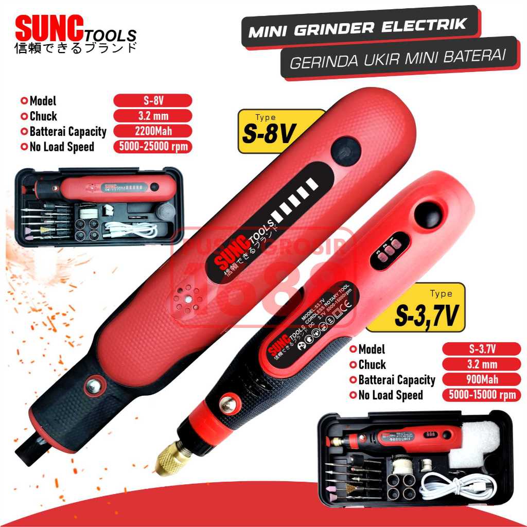 Bor Mini Drill Grinder Mini Grinda Bor Baterai Penghalus Alat Ukir Listrik