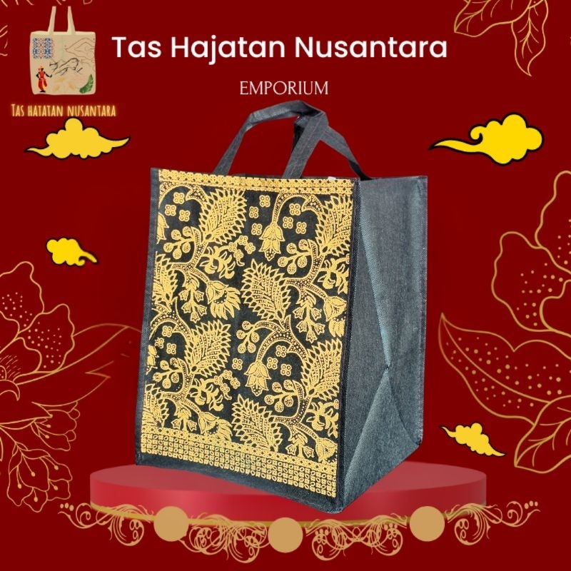 

(12 pcs) Tas Hajatan Batik Kotak Spunbond BOX 22 – Motif Batik Klasik, Murah & Berkualitas