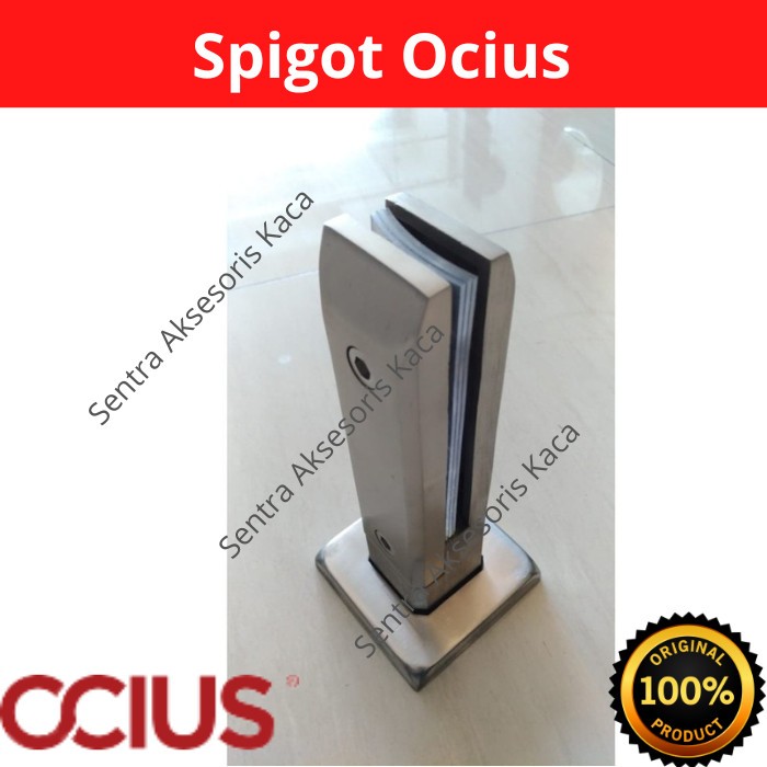 Glass Spigot Railing Tiang Jepit Partisi Kaca Balustrade Spigot Glass