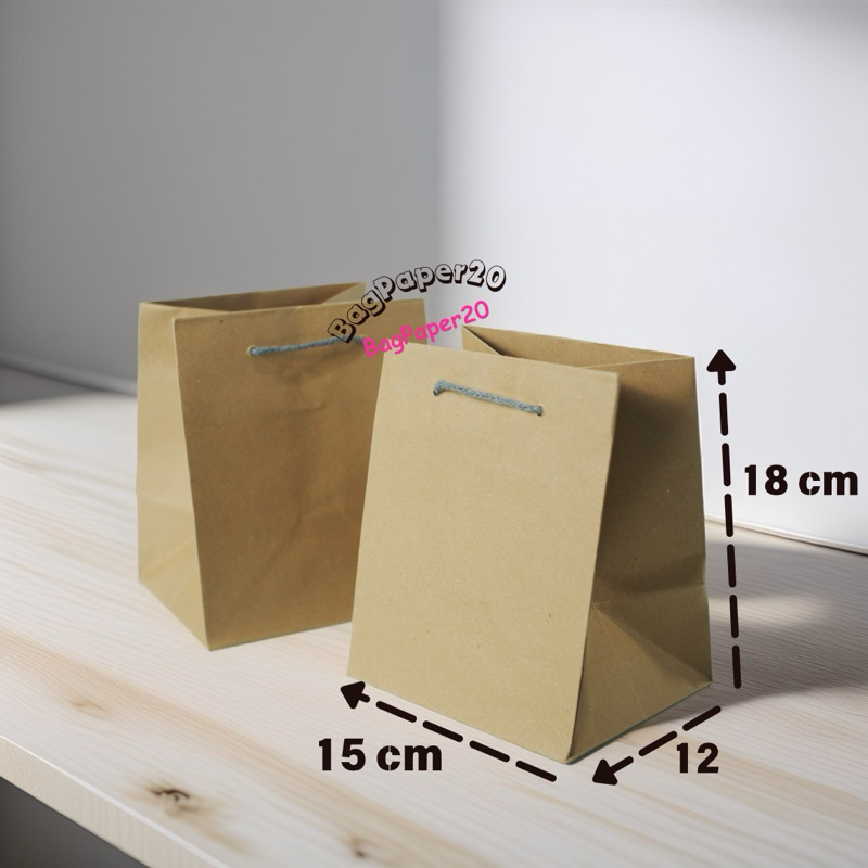 

PAPERBAG MINI/TOPLES (15x12x18)