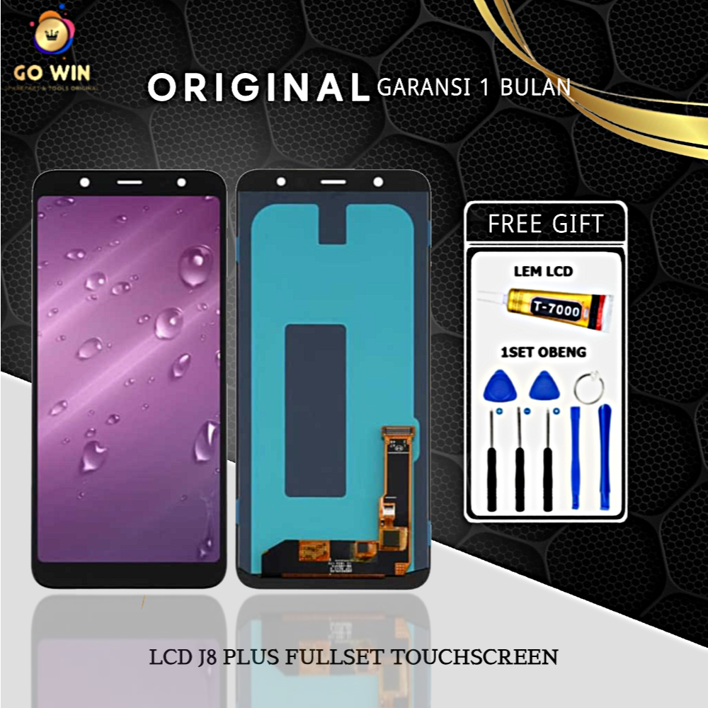 ORIGINAL LCD SAMSUNG J8 PLUS / J810 FULLSET TOUCHSCREEN
