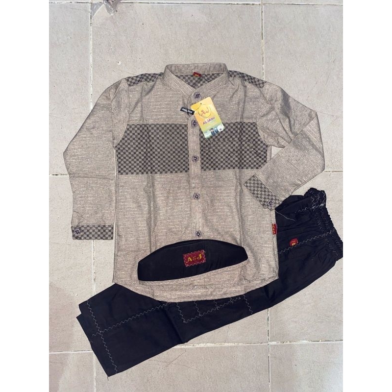 Setelan Koko anak Cardinal Aljami lengan panjang / Setelan Koko anak Cardinal aj / Koko anak lengan 