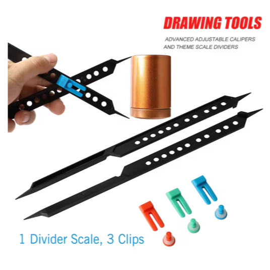 

10 Inch Artist Proportional Scale Divider Pantograph Drawing Tool Adjustable for Artists Art Projector Drawing Ruler
