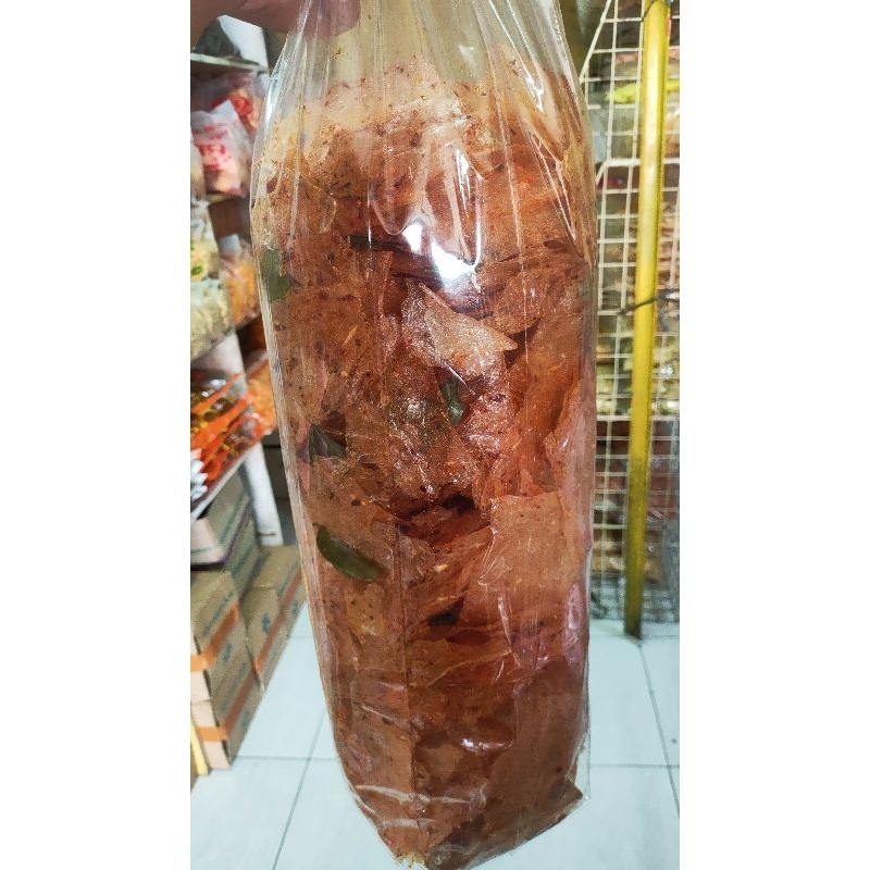 

kripik kaca / kripca daun jeruk pedas - 1000gram