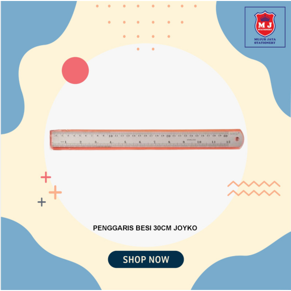 

PENGGARIS BESI 30CM JOYKO