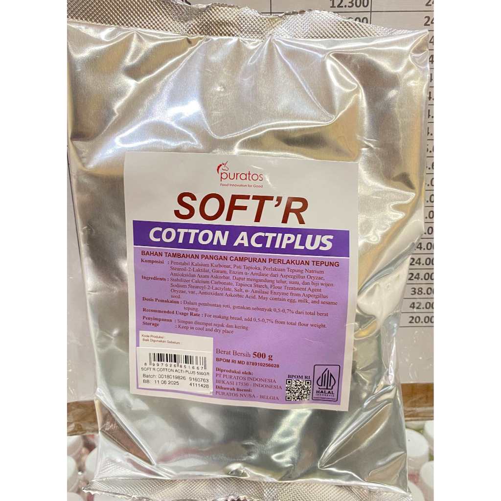 

pelembut kue puratos softener soft'r cotton acti plus 500 gram