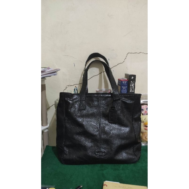 ABEKANI Bag WH 003 BLACK KULO kulit sapi asli