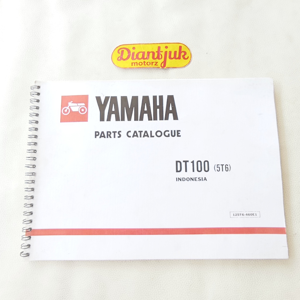 Buku Parts Part Katalog Catalog Yamaha DT100 DT 100 Repro