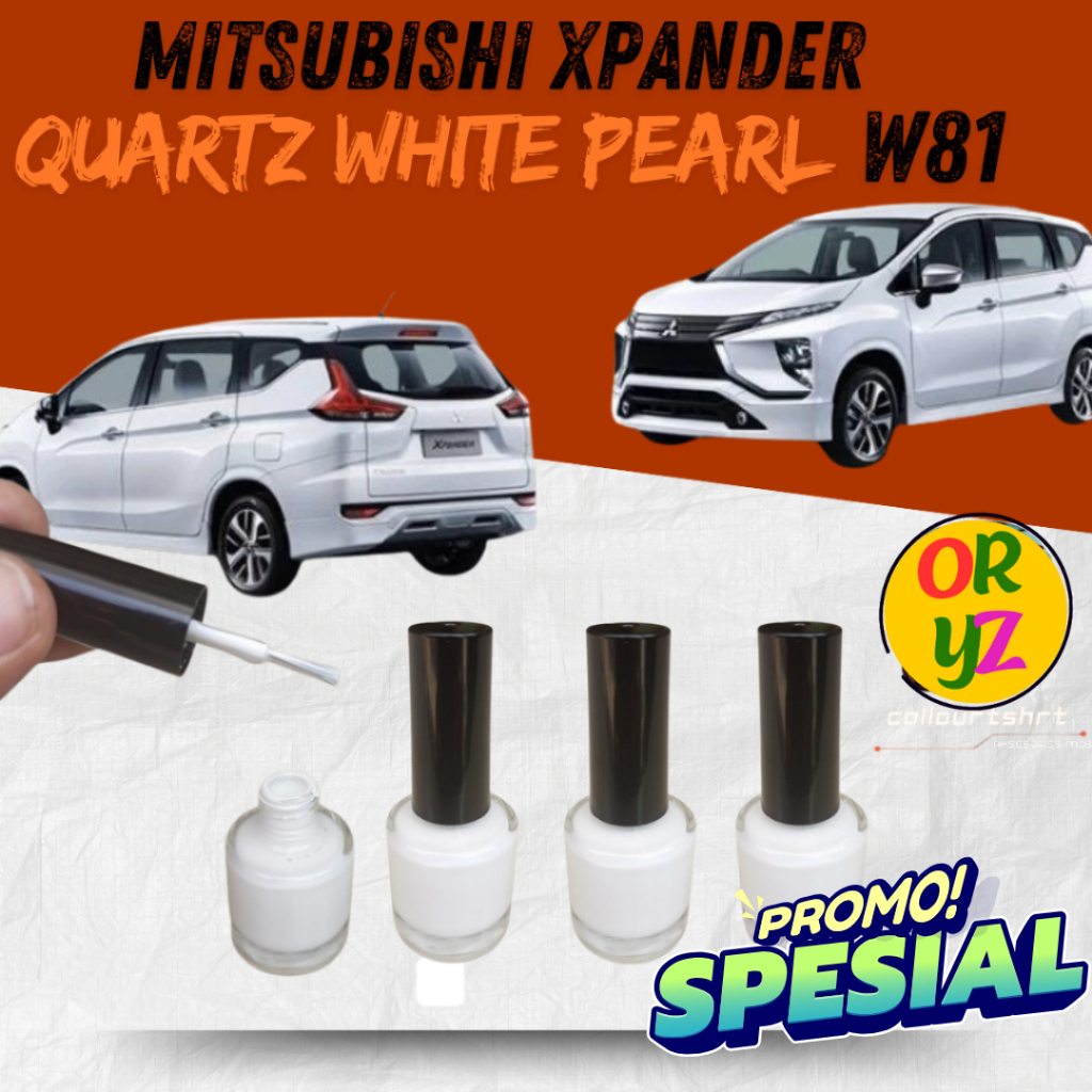 Cat Oles Mobil Mitsubishi Xpander - Quartz White Pearl / Putih Mutiara W81