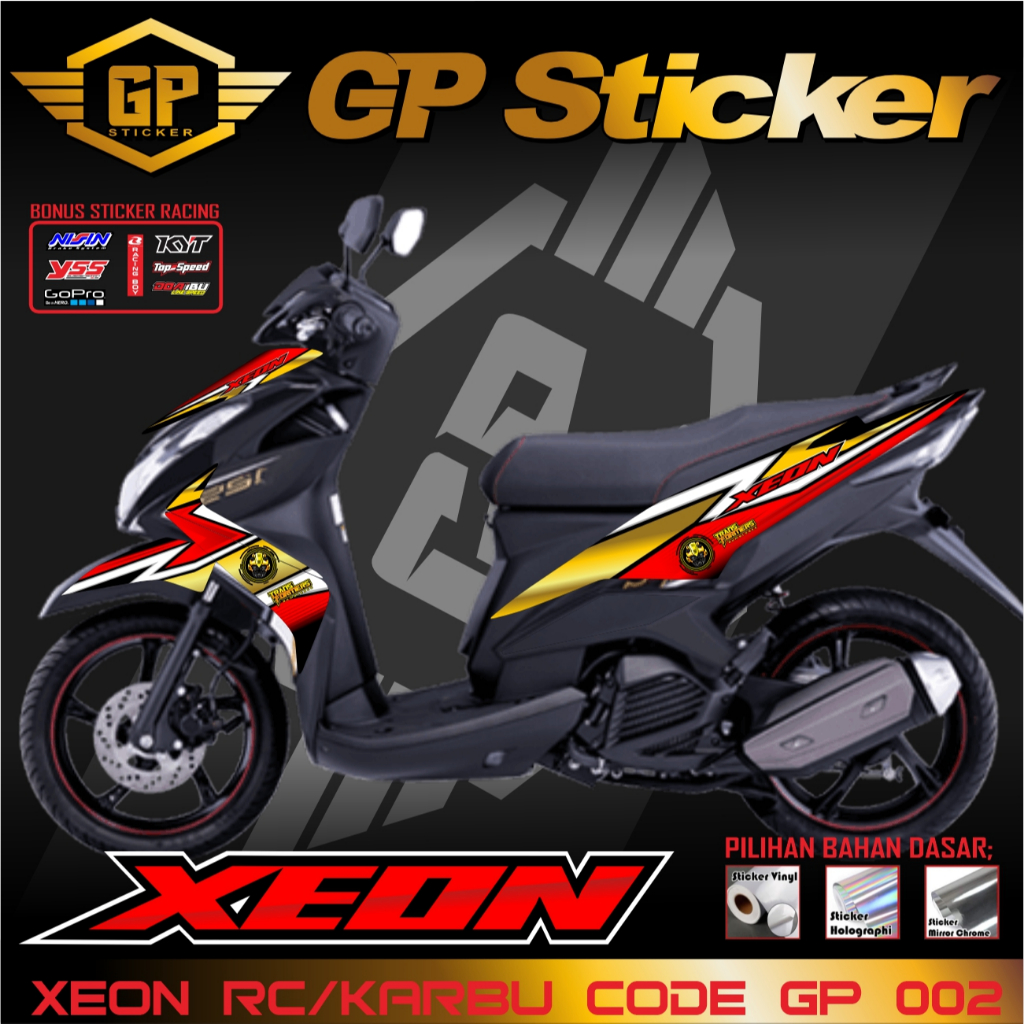 STRIPING VARIASI YAMAHA XEON KARBU 125 / STICKER STIKER LIST MOTOR YAMAHA XEON KARBU 125 GP 002