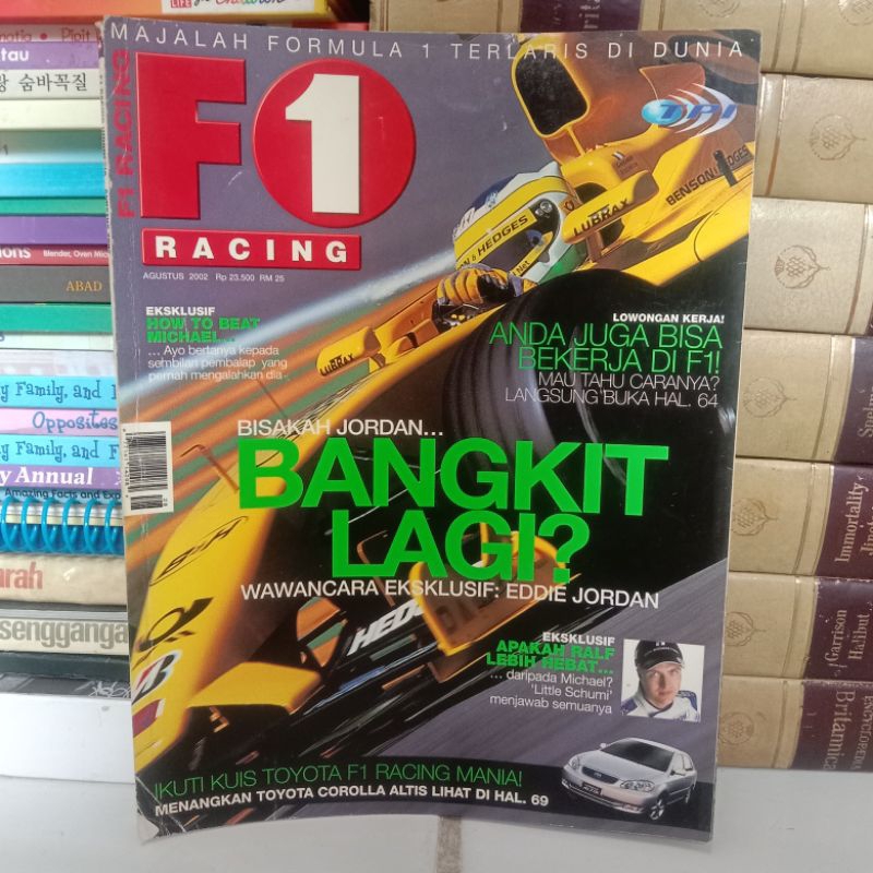 MAJALAH F1 RACING INDONESIA AGUSTUS 2002