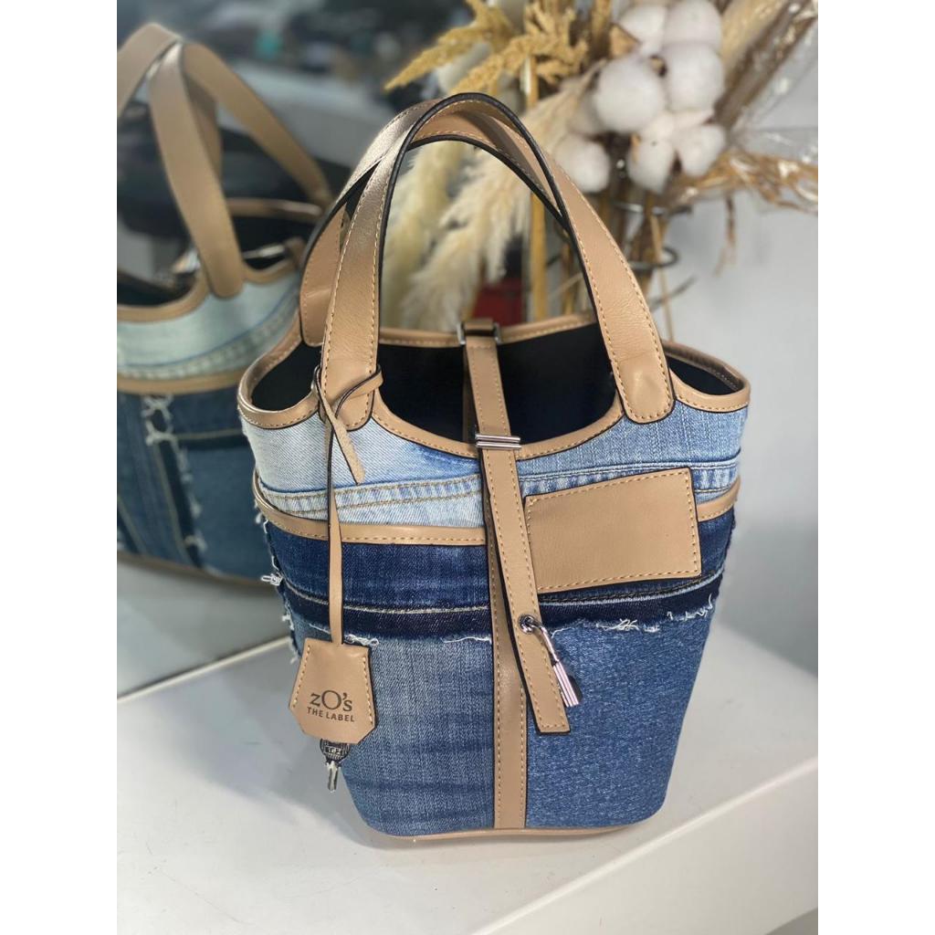 Tas Tenteng Wanita Bahan Denim | Tas Selempang Denim Pico | Pico Denim Bag Free Long Strap