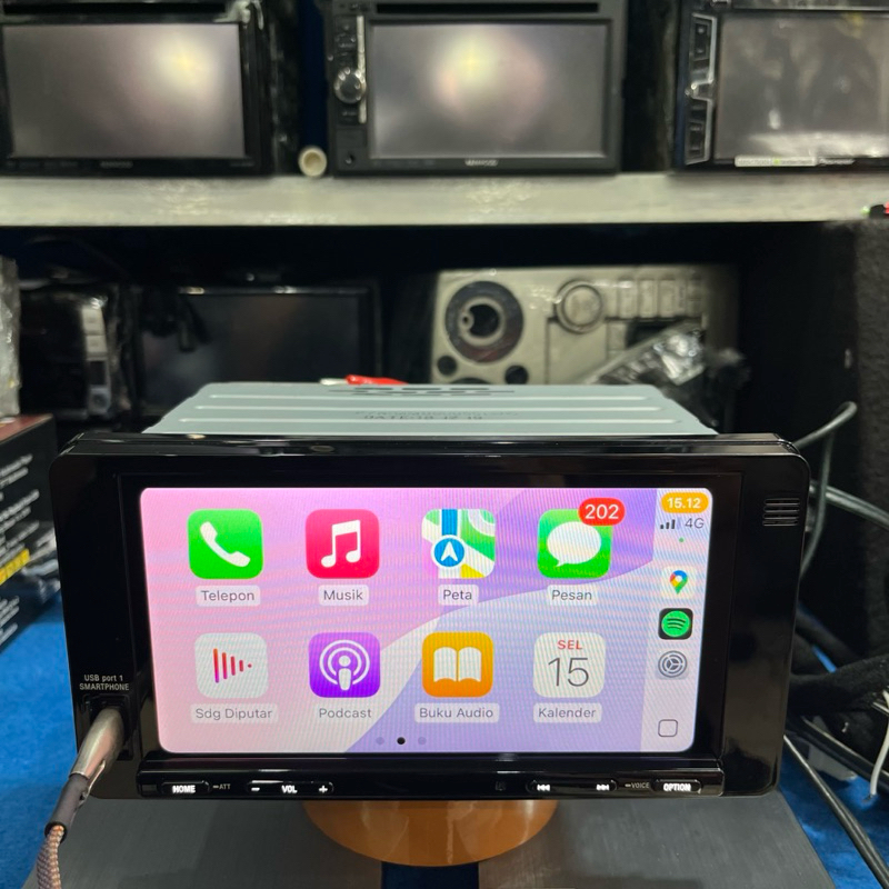 Head unit Xpander Cross Apple carplay Andrid auto