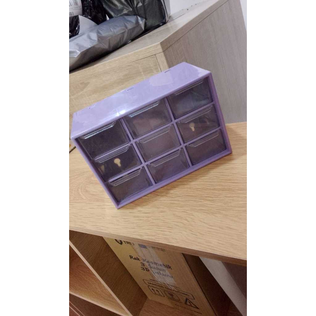 KYK LACI MINI 9 SEKAT LACI KOSMETIK PERHIASAN OBAT-OBATAN SERBAGUNA KECIL MINI UNIK LUCU ESTETIK