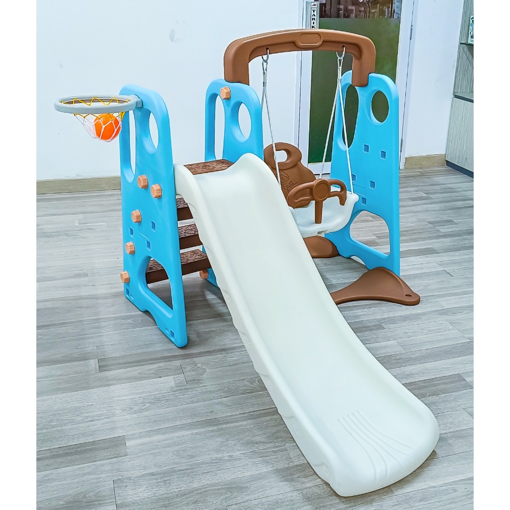 Mainan Perosotan Dan Ayunan Anak 3in1 / Playground Set Ayunan dan Perosotan Happy Play 3in1