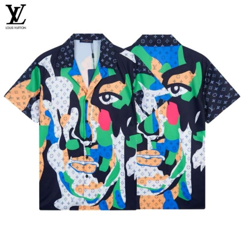 KEMEJA PENDEK BRANDED PRIA LV7701 QUALITY MIROR