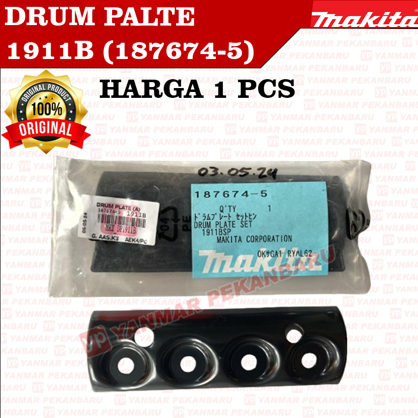 1911B DRUM PLATE PENJEPIT PISAU PLANER MESIN PASAH 187674-5 MAKITA ORIGINAL ASLI