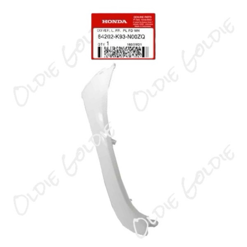 64202-K93-N00ZQ Cover Sayap Kiri Scoopy eSP K93 Stylish White Putih Mutiara