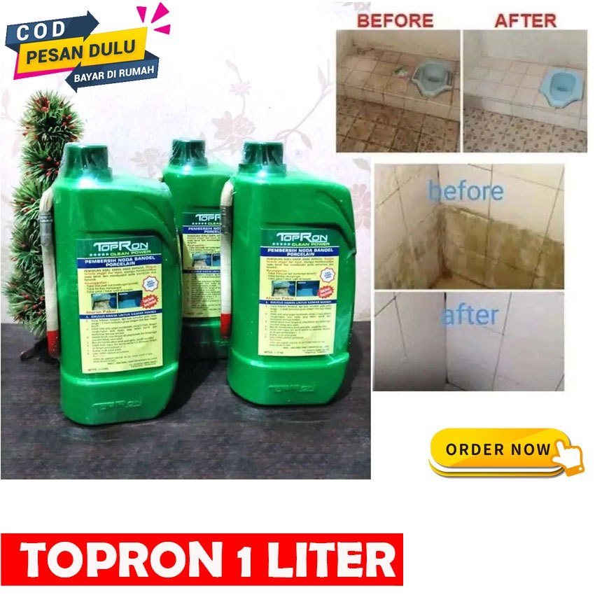 TOPRON Pembersih Porcelain Keramik Kamar Mandi WC Toilet 1 Liter