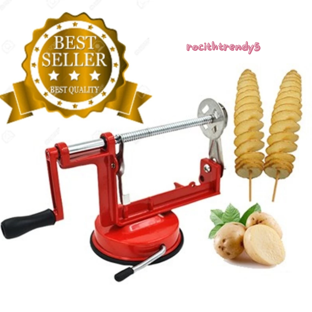 MESIN KENTANG SPIRAL ALAT PEMOTONG SPIRAL POTATO SLICER PISAU ULIR KENTANG ALAT POTONG ULIR KENTANG