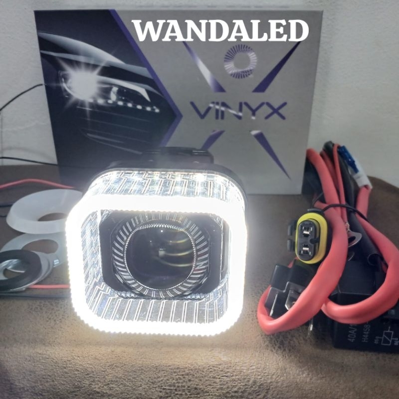 PAKETAN LAMPU LED PRIJECTOR BILED 1,5 INCH MOTOR MOBIL VINYX MATRIX X1- PAKTAN MATRIX X1 VINYX