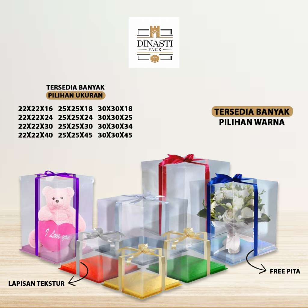 

Cake Box Kotak Kue Mika Transparan Dus Hantaran - Tutup Mika 30x30