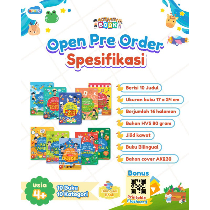 buku aktivitas anak activity 10 buku anak paud buku anak TK