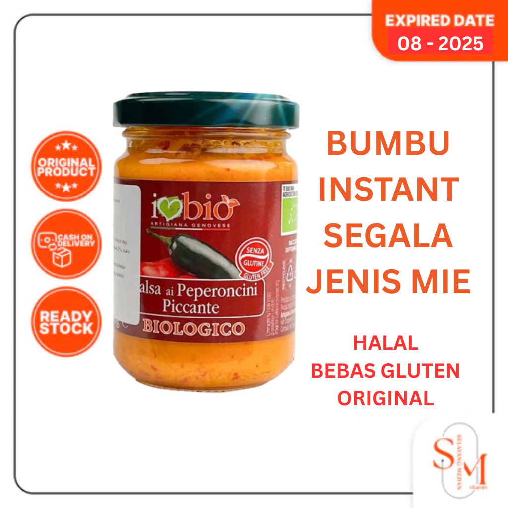 

Bumbu Instant Mie Artigiana Genovese Organic Hot Chilli Pepper Sauce 130Gr - Halal Gluten Free