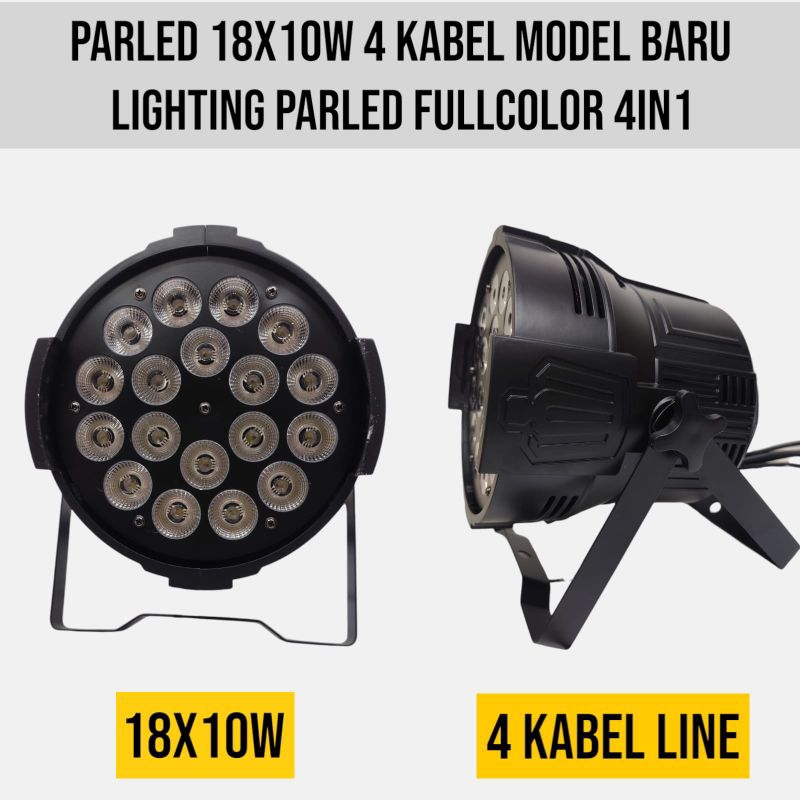Parled 18x10W New Lighting Parled Fullcolor 4in1 4 Kabel