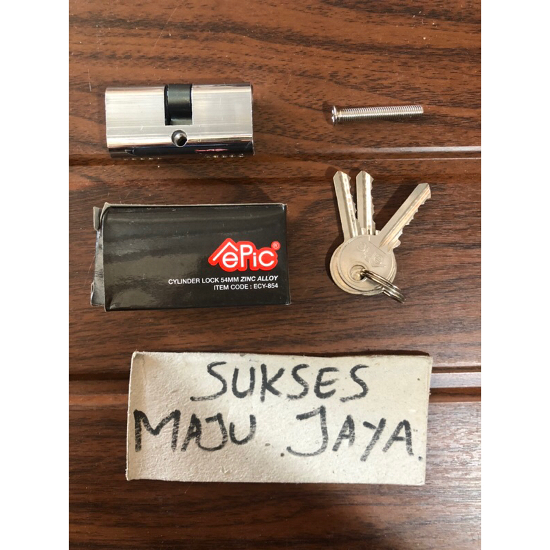 Silinder Pintu kaca Epic / Silinder Set siap pasang