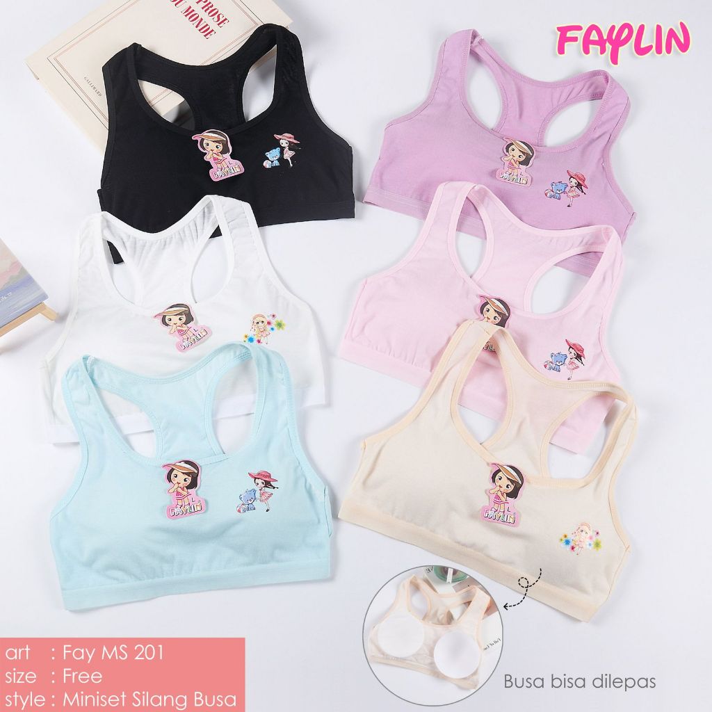 Miniset Silang Busa Anak Perempuan FAYLIN Art FAY MS 201 // Miniset Tali Besar Super Lembut