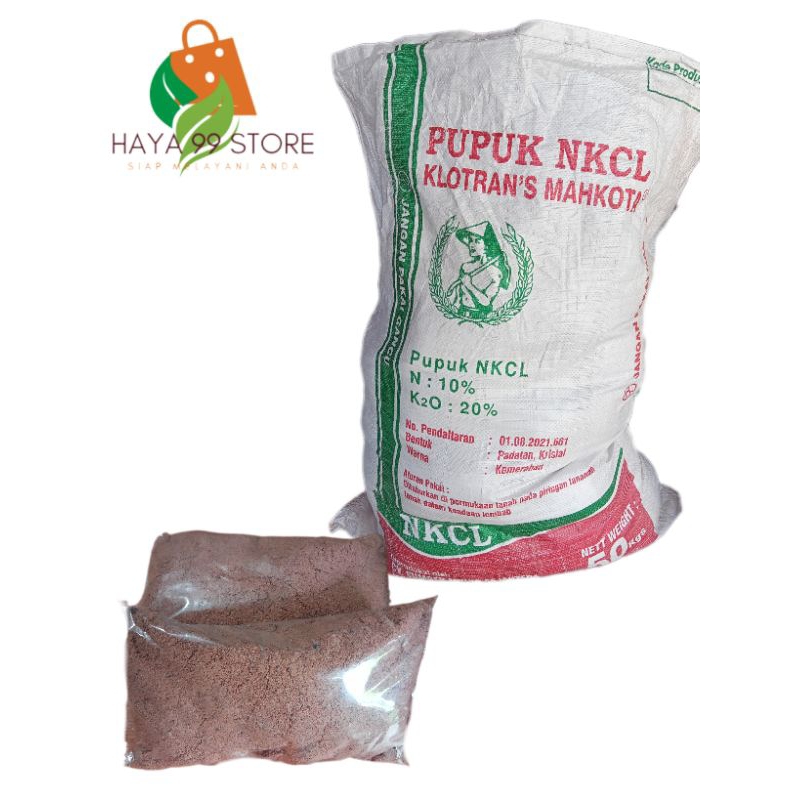 PUPUK NKCL KLOTRAN'S MAHKOTA/ REPACK KEMASAN 1 KG