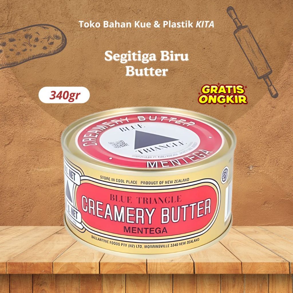 

Butter Mentega Blue Triangle Segitiga Biru 340gr
