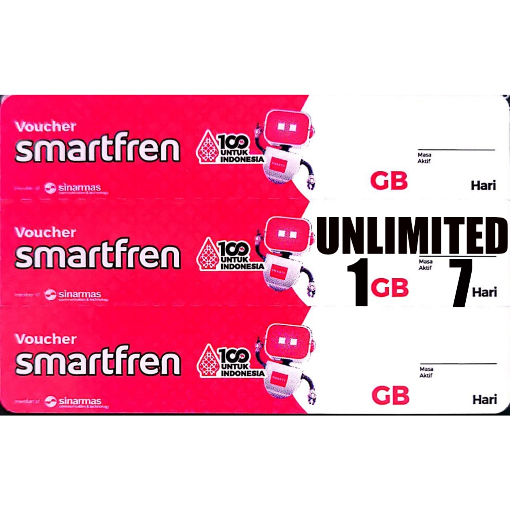 V Smartfren Unlimited 1 GB - 7 Hari