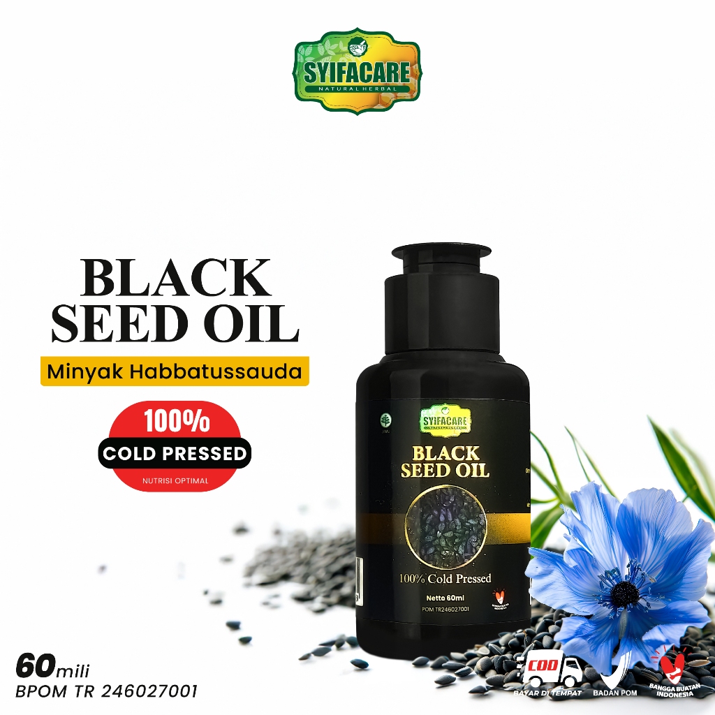 Black Seed Oil Cold Pressed Habbasyi Oil Syifacare Minyak Premium Habbatussauda BPOM