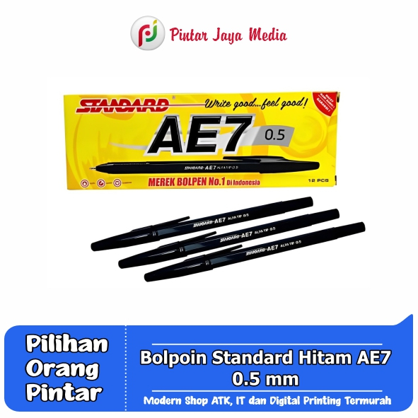

Bolpen/Pulpen/Bulpen/Bolpoin Standard Hitam AE7 0.5 mm