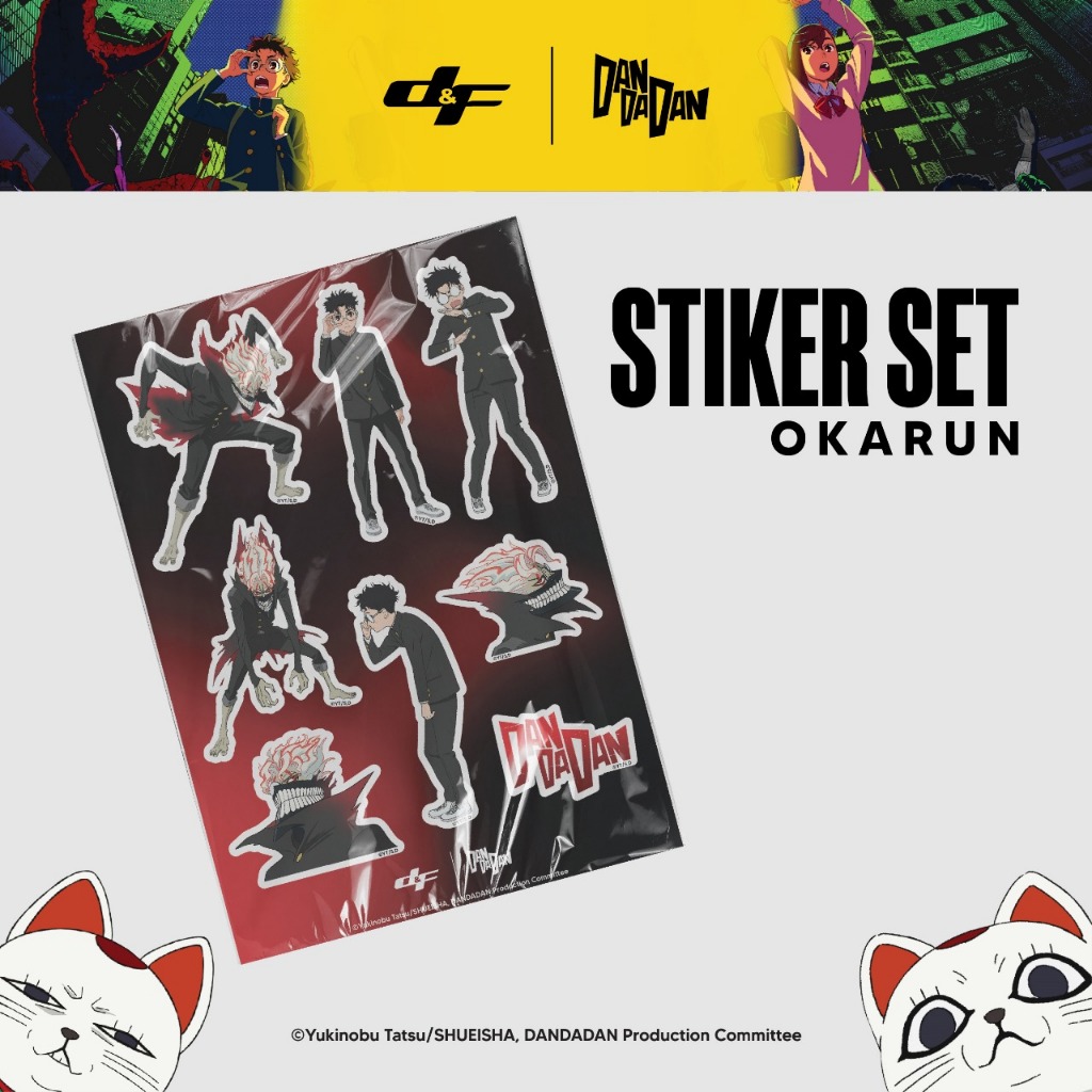 

d&f X DAN DA DAN Stiker set Okarun