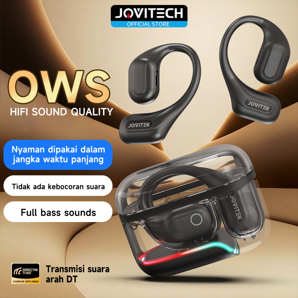 (OWS) Jovitech Original OWS Open-Ear True Wireless Earphone Bluetooth 5.3 Headphone Sport Gaming HiF