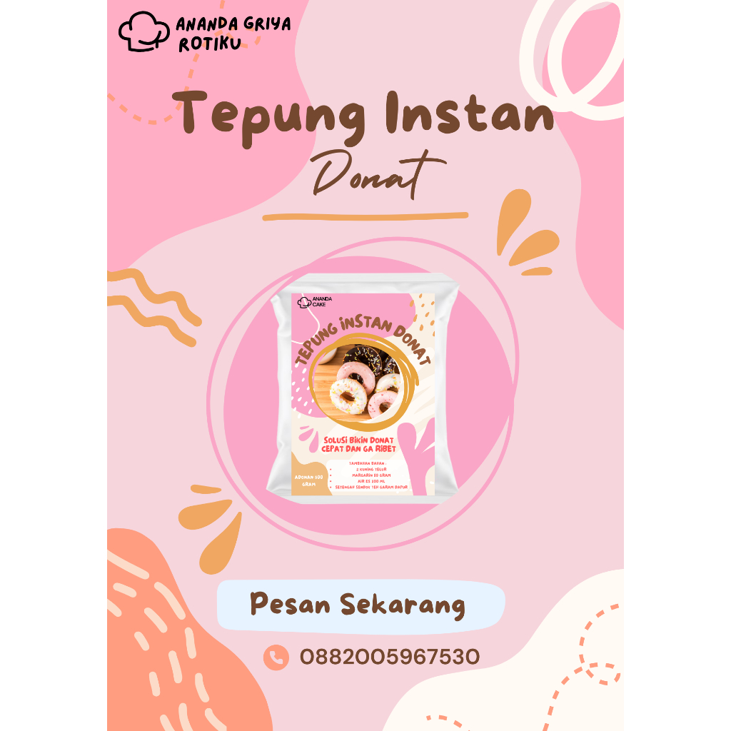 

TEPUNG DONAT INSTAN 500 GR | TEPUNG PREMIX DONAT