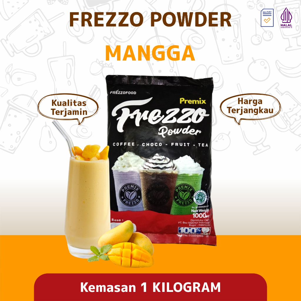 

Bubuk Minuman Boba Instan Powder Drink Frezzo Rasa Mango 1 Kg