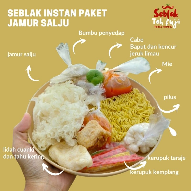 

seblak instan paket jamur salju