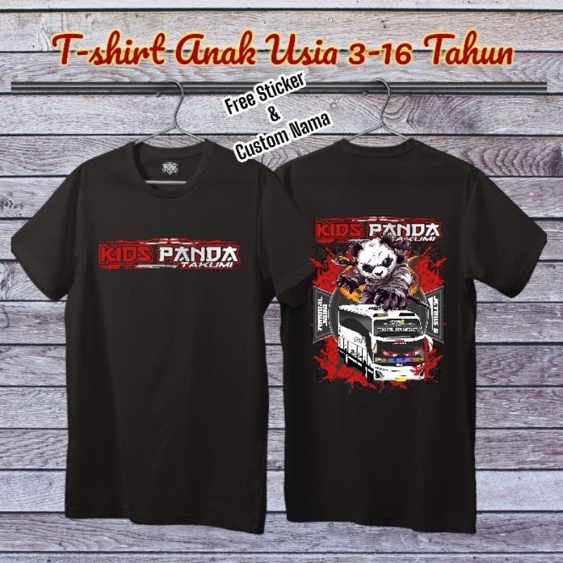 # Free stiker Kaos Anak Bis Telolet Kid5 Pand4 T4kumi Mer4h Terbaru Custom Nama| T-shirt Anak-anak L