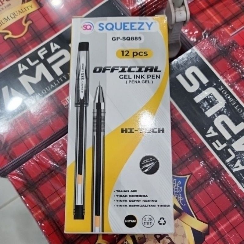 

Pulpen Hi-tech H Squeezy Sq885 / Pen Hitec 0.28 Pen Kitab (1 Pcs)
