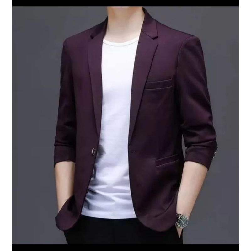 blezer pria kekinian bahan berkualitas, jahitan rapi