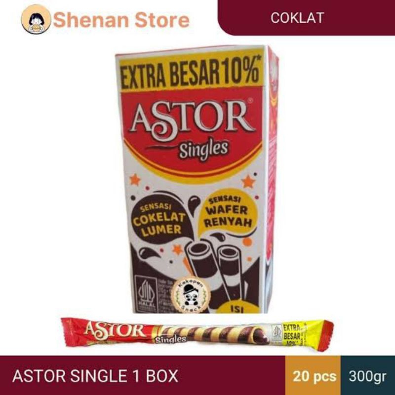 

ASTOR CHOCOLATE SINGLES WAFER STICK ROLLS WONDERFULL ISI 20 PC X 18 GR