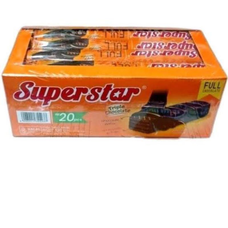 

WAFER SUPERSTAR TRIPLE CHOCOLATE 1 PACK ISI 20+1 PCS X 18GR