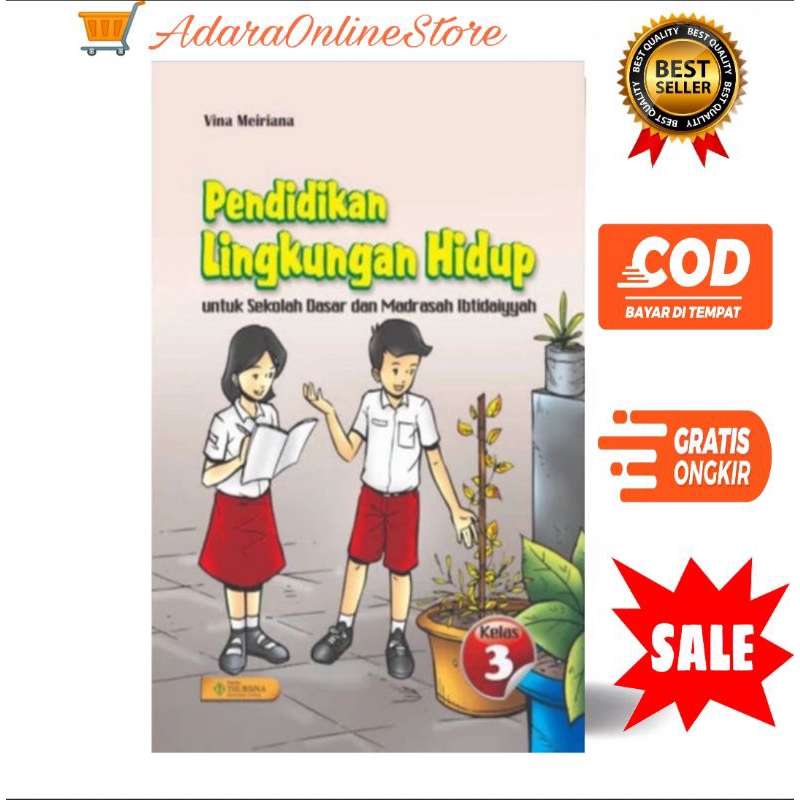 Buku Pendidikan Lingkungan Hidup PLH thursina Kelas 3 sd/mi termurah terlaris