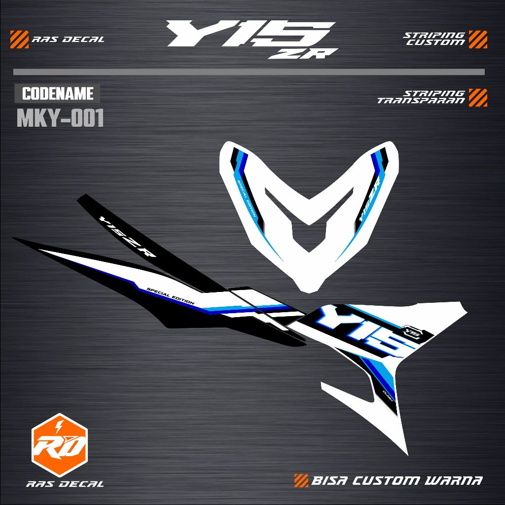 STRIPING TRANSPARAN YAMAHA Y15 Y15ZR  SPECIAL EDITION / STRIPING TRANSPARAN MX KING-Y15 ZR CUSTOM