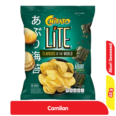 

Chitato Lite Keripik Kentang Rumput Laut Aburi 65 g